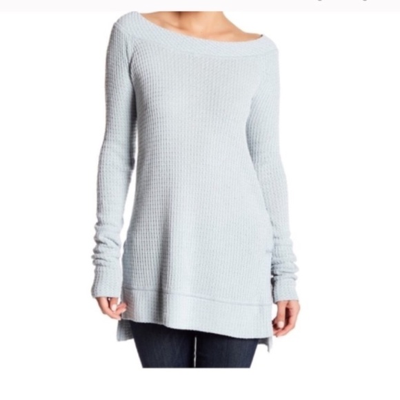 NWT Small Free People / We The Free - Kate Thermal Waffle Knit Sweater - Picture 1 of 8